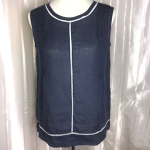 VINCE Lace Sleeveless Top